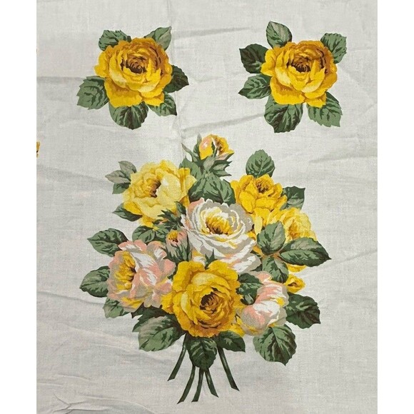 VTG Rose Fever Wearable Art Appliques Cranston Fabric Panel for Sweatshirts - Picture 5 of 14